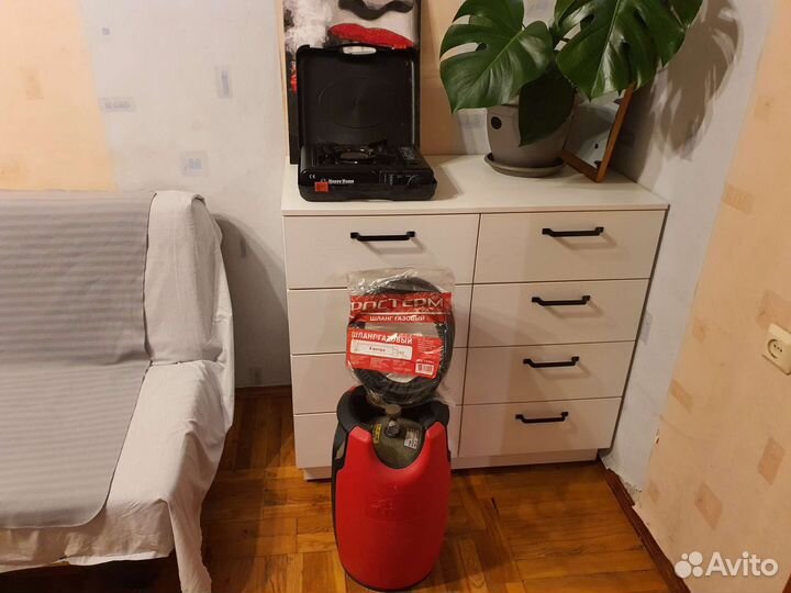 Инфракрасная газовая горелка с балоном 20 л шланг