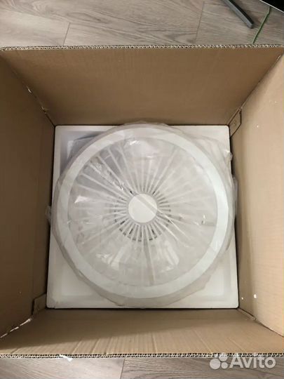 Люстра потолочная светодиодная с вентилятором