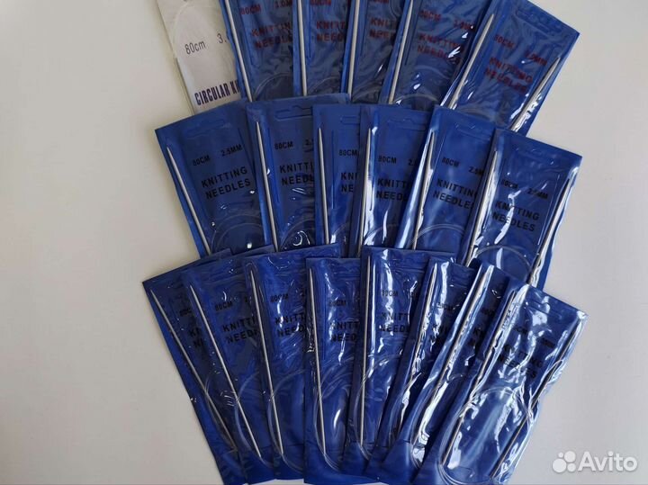 Спицы носочные, круговые, длинные