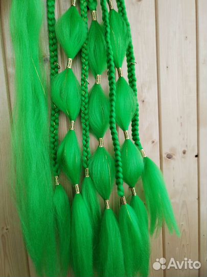 Афрорезинка из канекалона съёмная