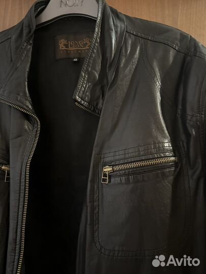Кожаная куртка Long lion 48