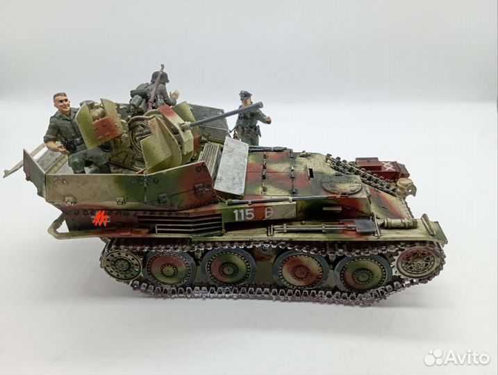 Немецкое зсу гепард в масштабе 1:35