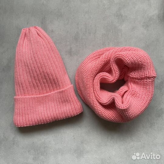 Шапка зимняя на флисе тыковка