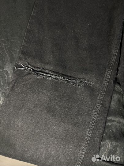 Джинсы широкие, женские