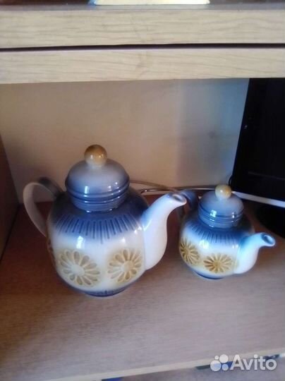 Набор керамических чайников 2,4л и 800мл