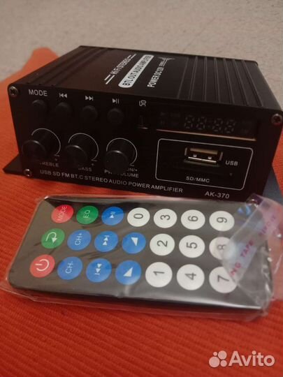 Усилитель звука новый ак 370