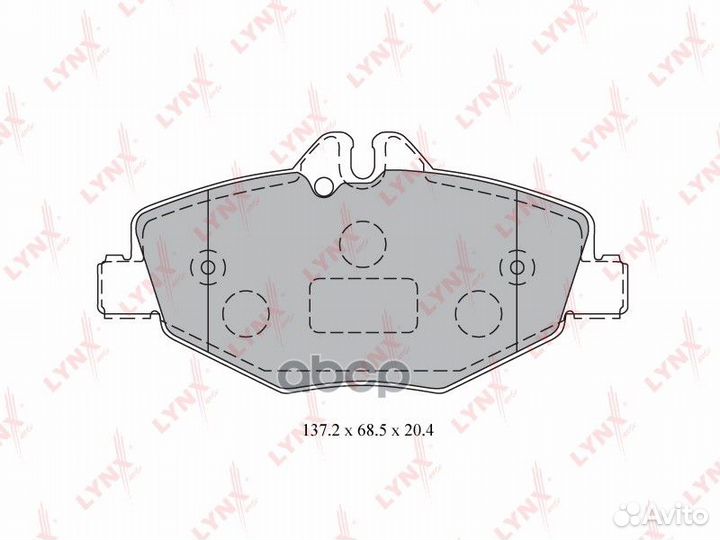 Колодки тормозные дисковые перед BD5323 LYN