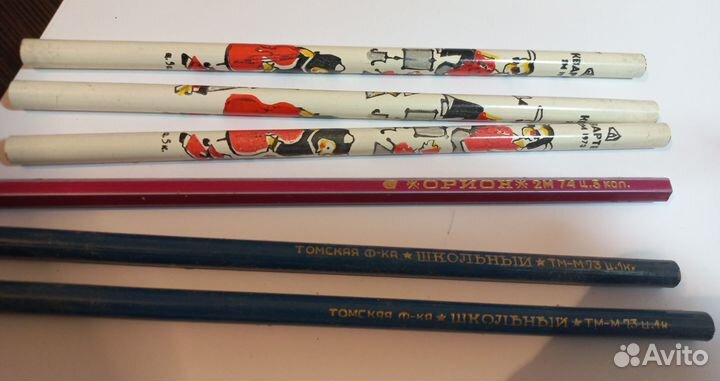 Карандаши простые ссср, 2М, тм-М