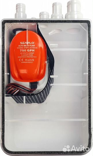 Бак откачки воды из душа 750 GPH, 12 В, SeaFlo sfb