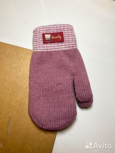 Новые зимние детские варежки