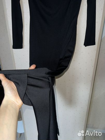 Платье с воротником 46