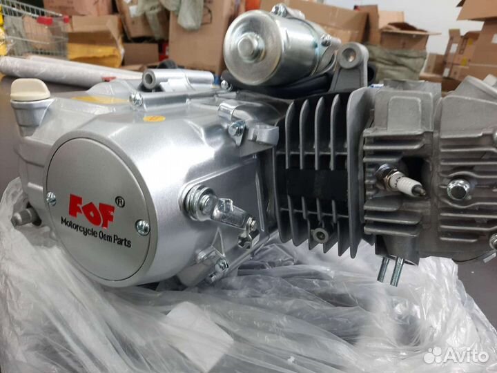 Двигатель в сборе (125) для питбайка, Альфы