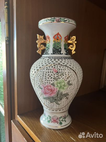 Ваза китайская ажурная СССР