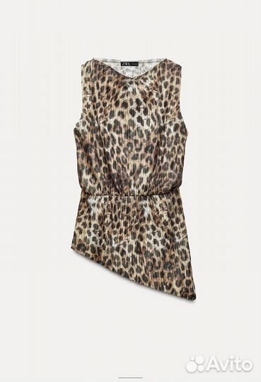 Леопардовый топ Zara