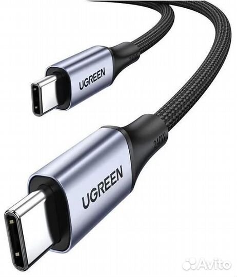 Кабель ugreen US535 2 м. Цвет: серый космос USB-C