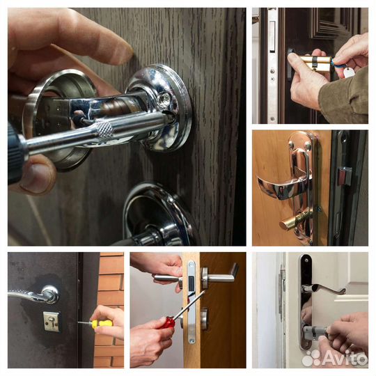 Ремонт дверных замков (замена, установка, врезка)