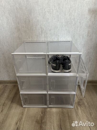 Контейнеры для обуви с дверцей 6 шт