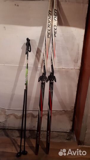 Лыжи беговые с палками