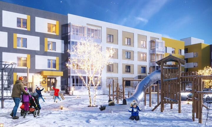 2-к. квартира, 50,8 м², 1/4 эт.