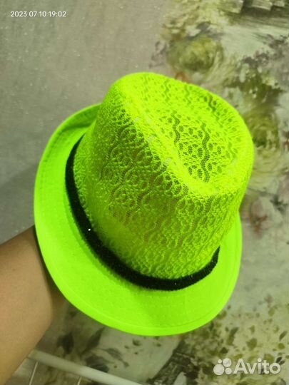 Шляпа летняя яркая 54 размер