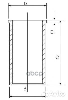 Гильза d80.00 STD 1402474000 Goetze