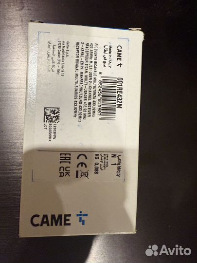 Универсальный радиоприемник 001RE432M came
