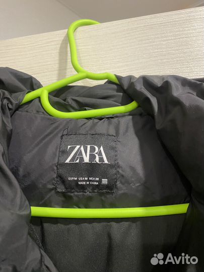 Куртка пуховик zara m