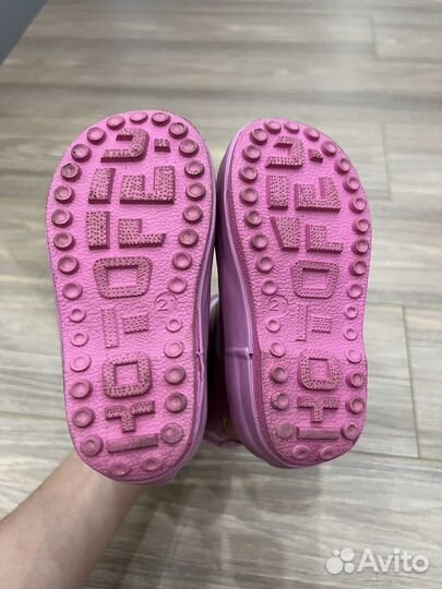 Резиновые сапоги для девочки, размер 21