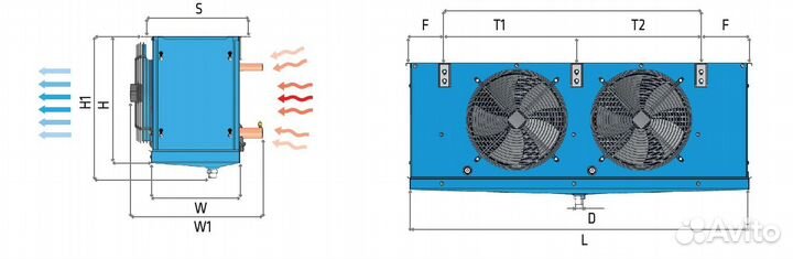 Воздухоохладитель 28,2 кВт FrigoCool ESC 50.22.8