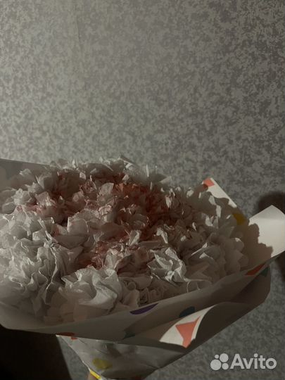 Букет цветов из салфеток