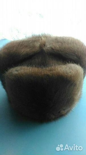 Шапка мужская из ондатры обманка