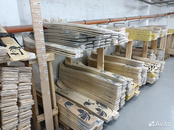 Охотничьи лыжи Маяк Охотник 175х15 дерево-пластик