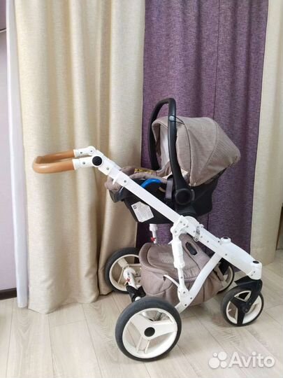 Коляска 3 в 1 Adamex Monte Carbon