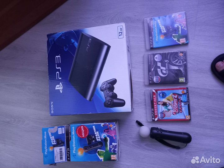 Игровая приставка ps3 super slim прошитая