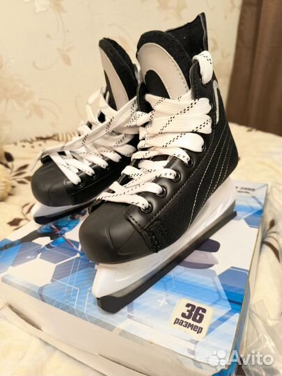 Коньки хоккейные детские размер 36, для мальчика