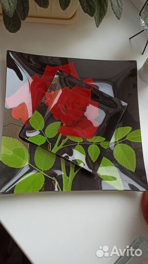 Набор тарелок стекло