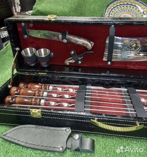 Шампура подaрочные в кейсе