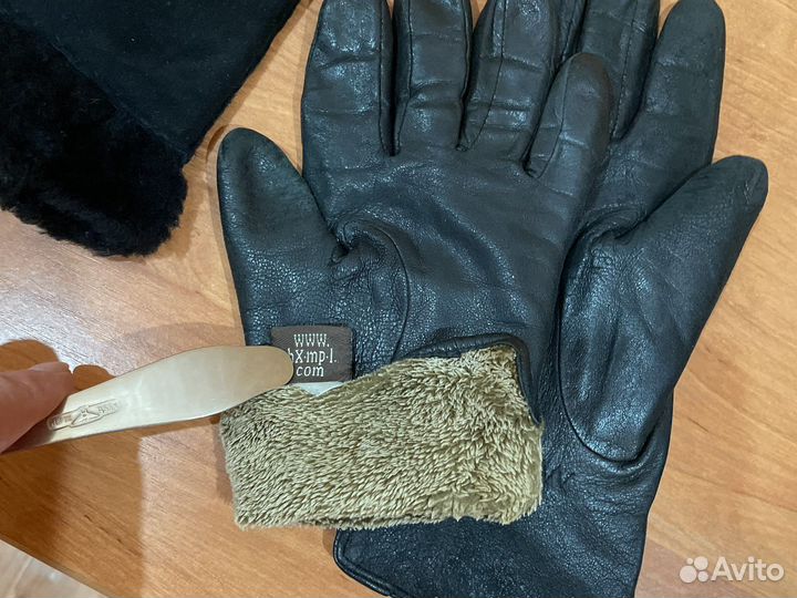 Перчатки женские кожаные