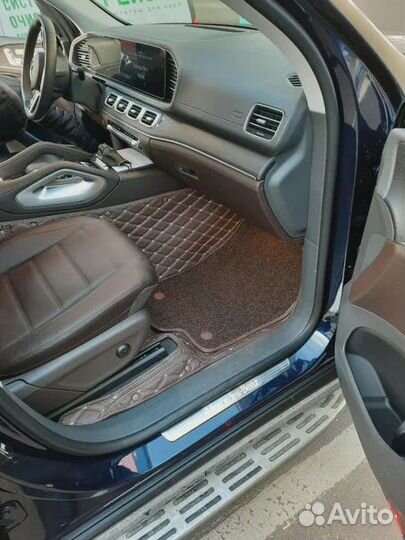 3д коврики из экокожи в салон авто с бортами