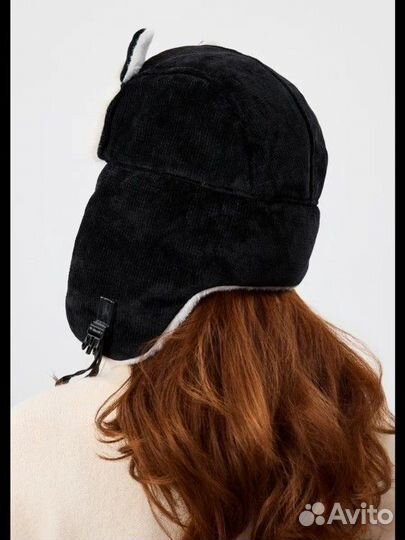 Шапка ушанка с ушками