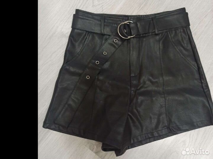 Кожаные шорты 44-46