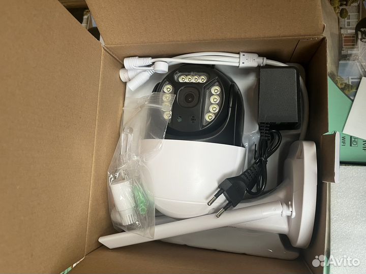 Камера видеонаблюдения wifi 4g с sim 5мп автх204g