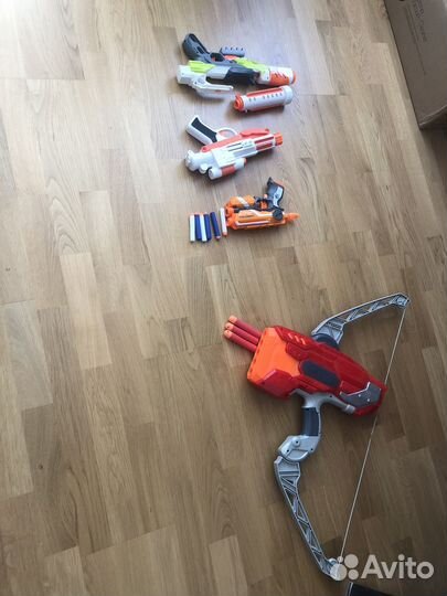 Nerf firestrike, modulus, mega thunderbow