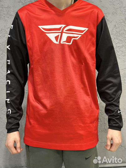 Джерси FLY racing F-16 (красный/черный, S)