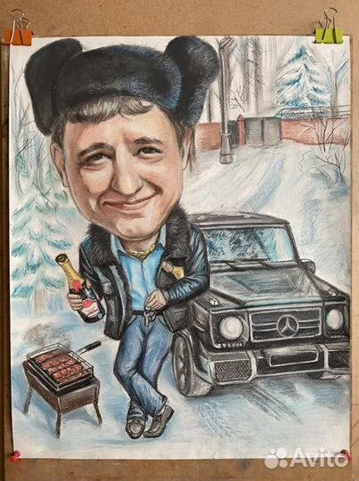 Шаржи, портреты и картины на заказ