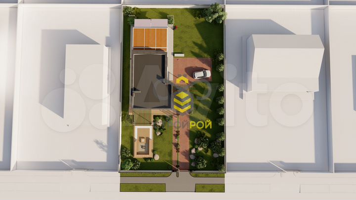 Дом 86,8 м² на участке 8 сот.