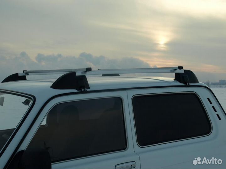 Релинги на крышу с поперечинами Нива