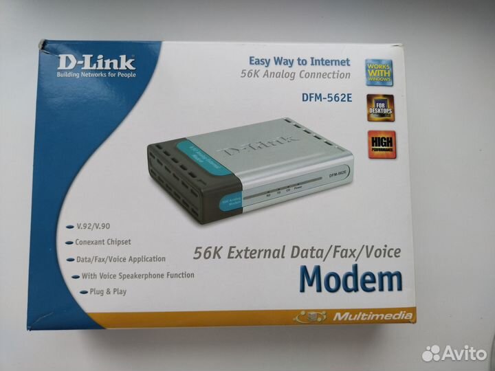 Модем D-link DFM-562E аналоговый новый