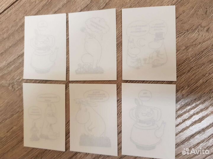 Наклейки Тату Муми Тролль