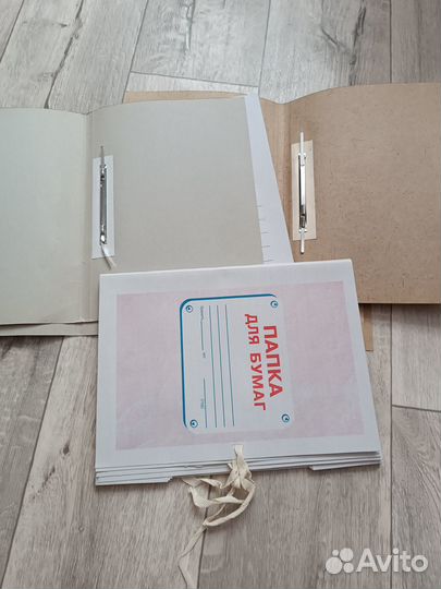 Папка скоросшиватель Дело и на завязках картон